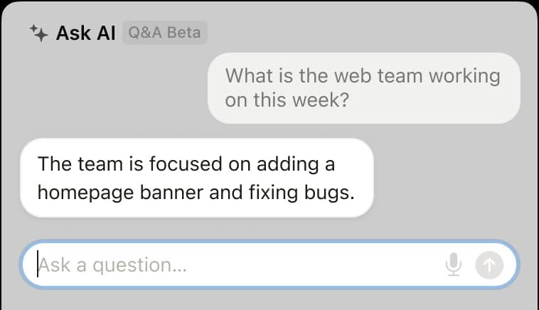 ask a notion AI