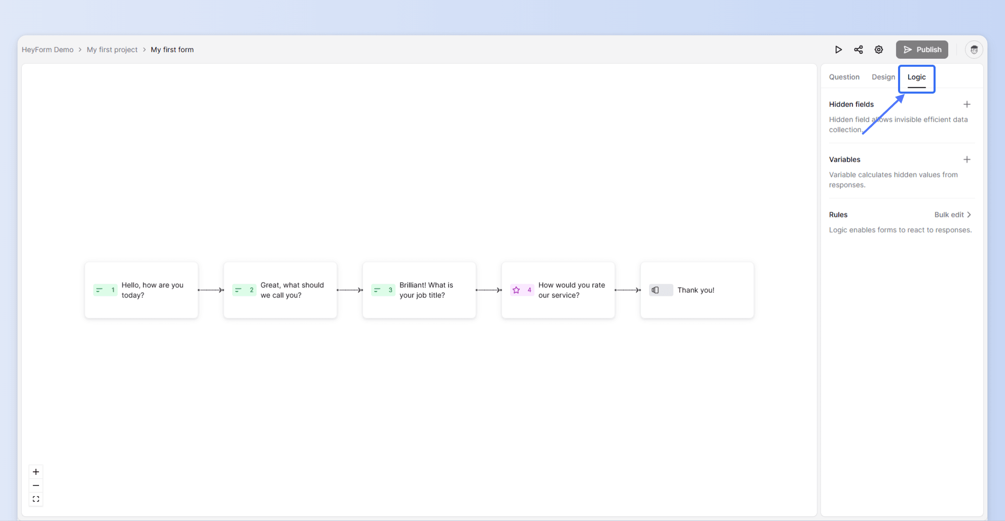 Conditional logic is a powerful tool for crafting personalized form experiences based on user input. 