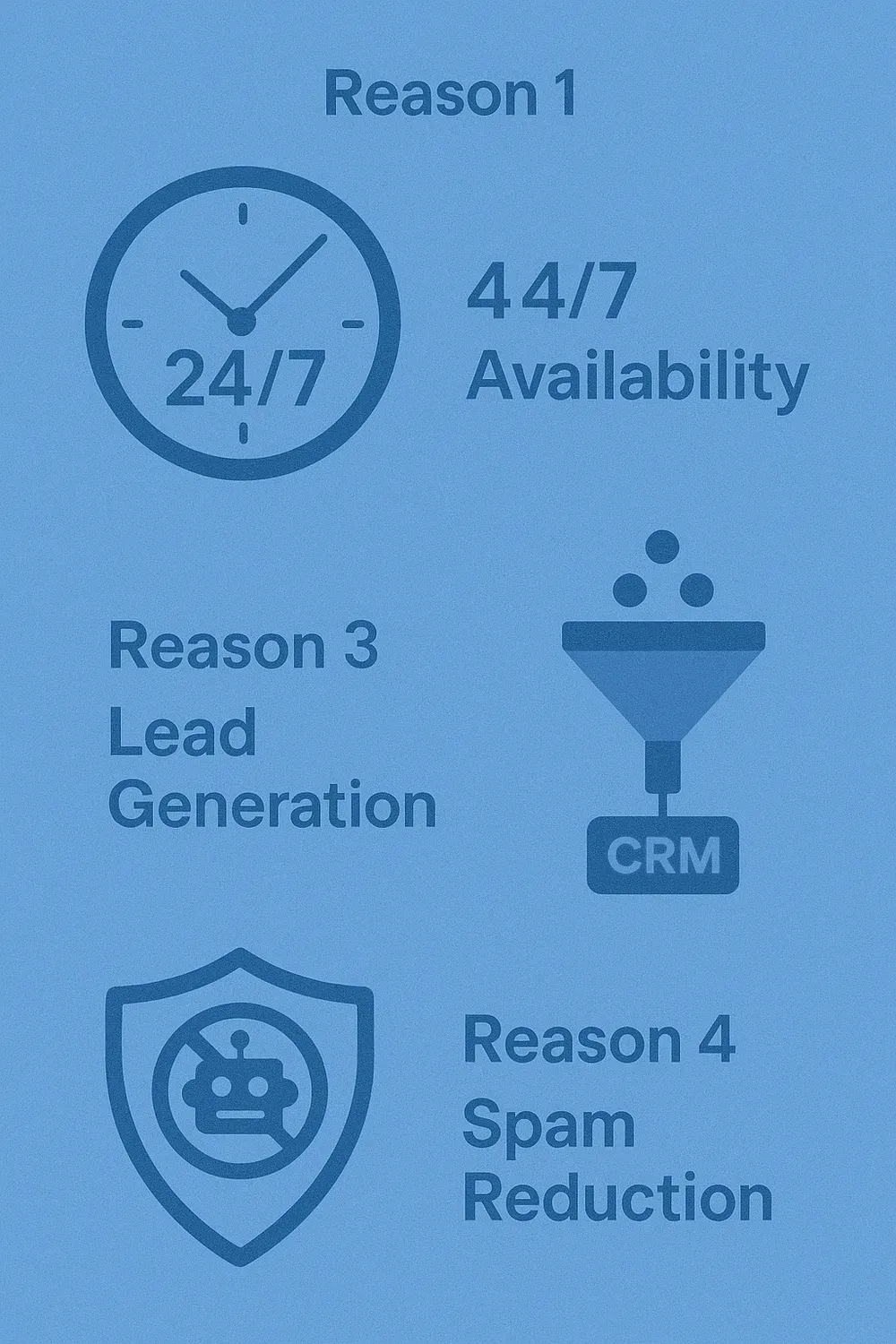 Lead generation funnel powered by contact form submissions