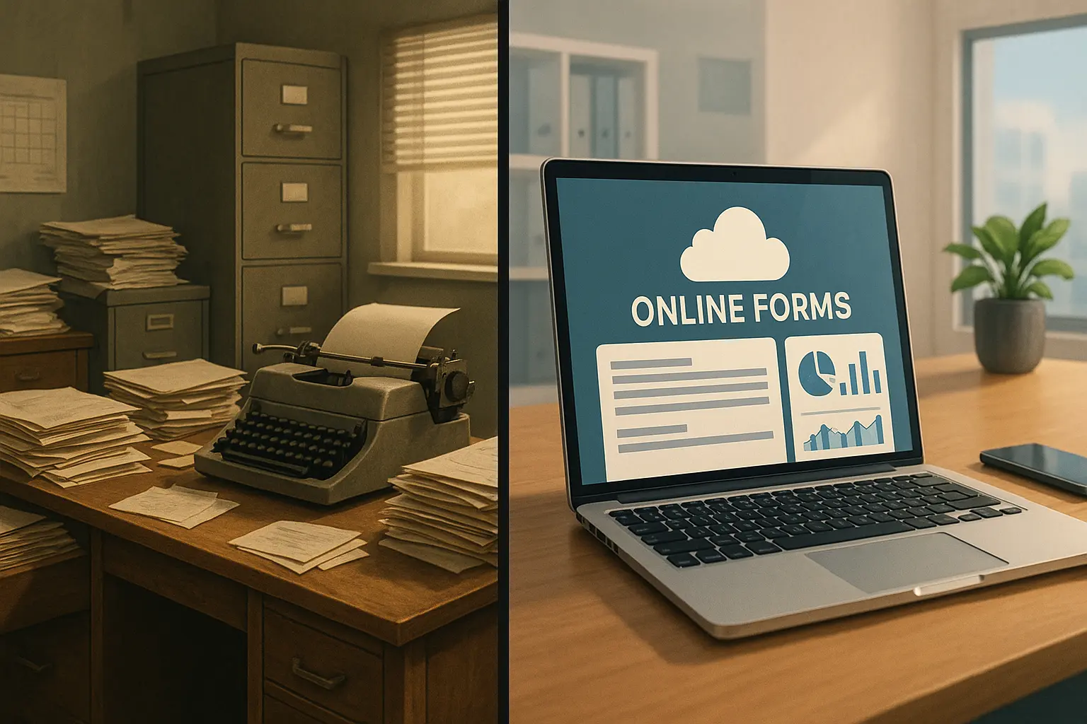 Transformation from paper forms to intelligent cloud-based online form platforms