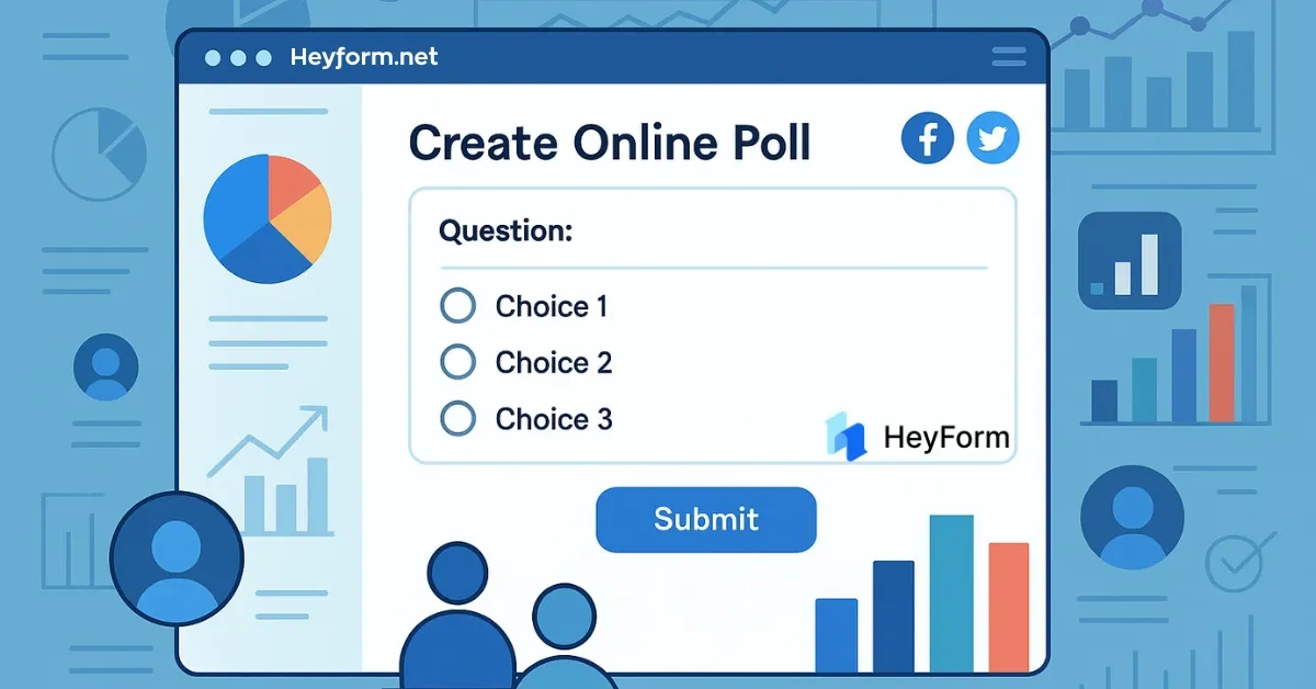 Creat online poll free with heyform.